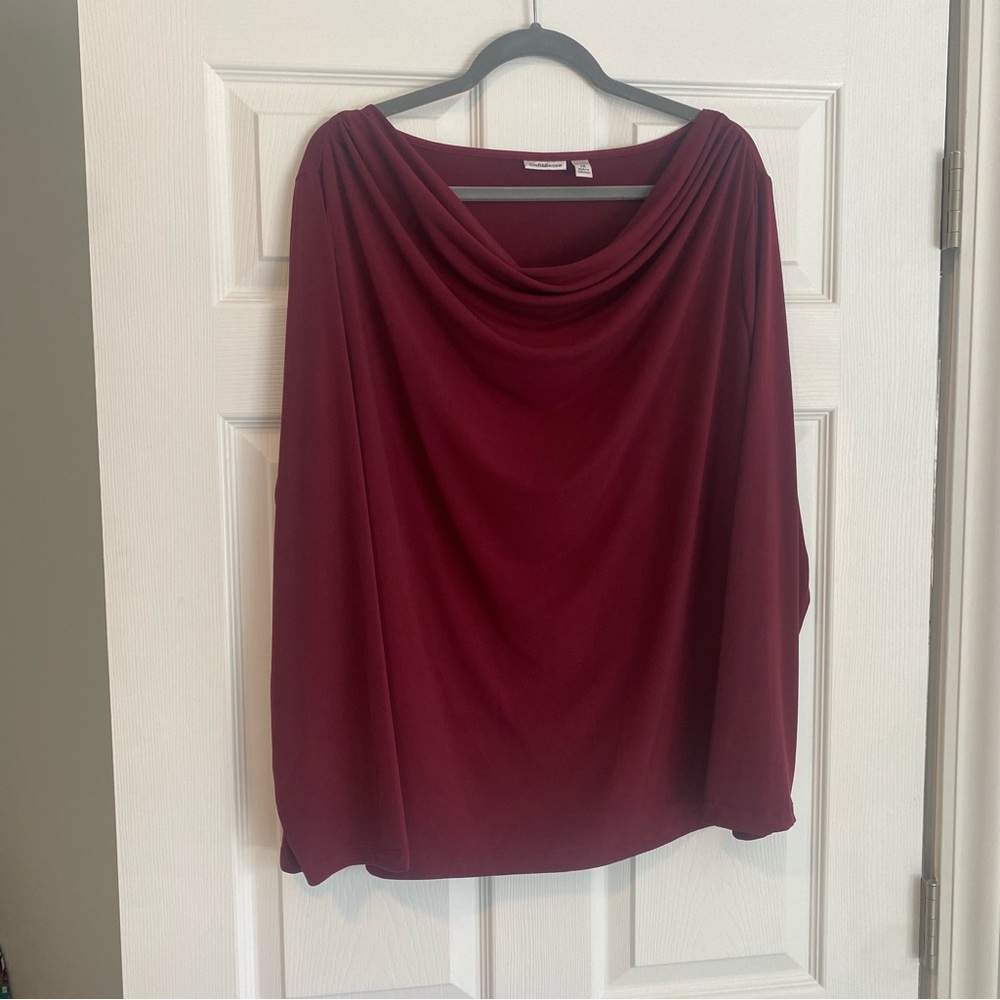 Croft & Barrow Rich Burgundy Top